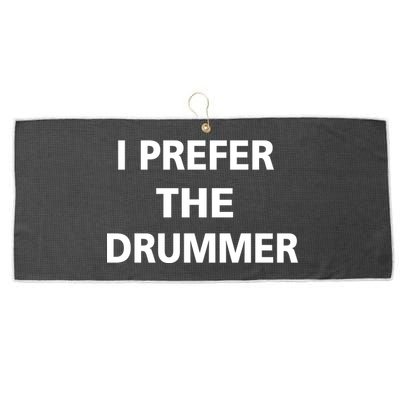 I Prefer A Drummer Large Microfiber Waffle Golf Towel