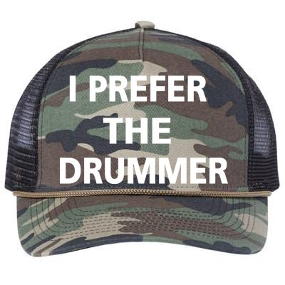 I Prefer A Drummer Retro Rope Trucker Hat Cap