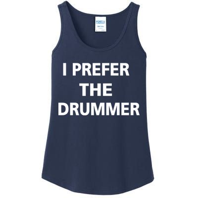 I Prefer A Drummer Ladies Essential Tank