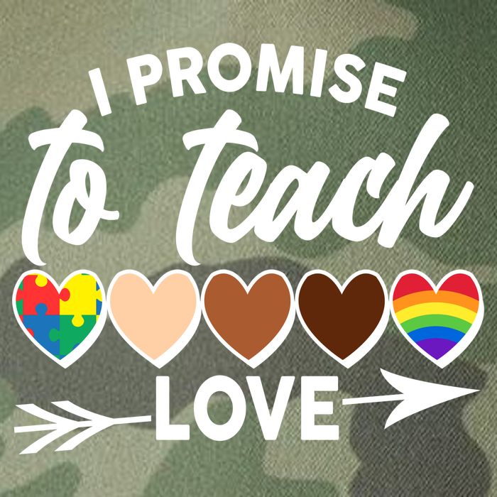 I Promise To Teach Love Diversity Equality Legacy Tie Dye Trucker Hat