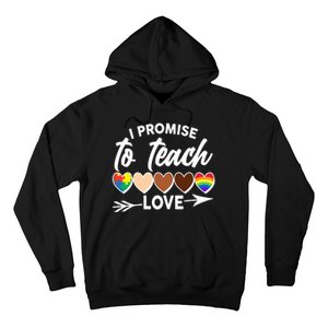 I Promise To Teach Love Diversity Equality Hoodie