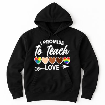I Promise To Teach Love Diversity Equality Hoodie