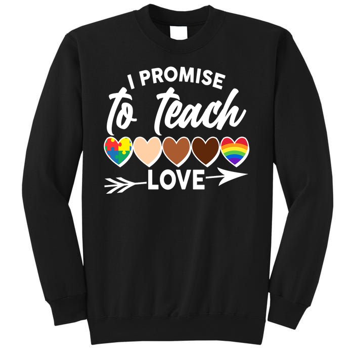 I Promise To Teach Love Diversity Equality Sweatshirt