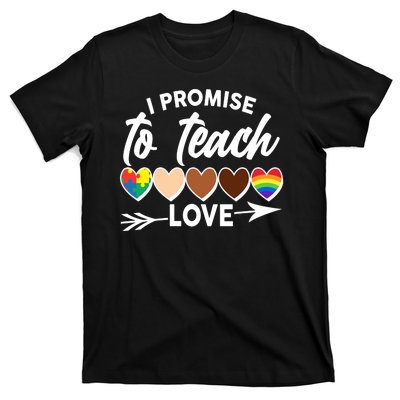 I Promise To Teach Love Diversity Equality T-Shirt