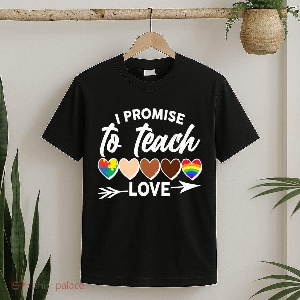 I Promise To Teach Love Diversity Equality T-Shirt
