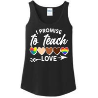 I Promise To Teach Love Diversity Equality Ladies Essential Tank