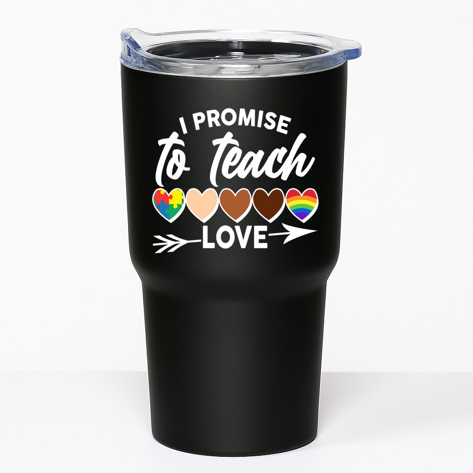 I Promise To Teach Love Diversity Equality Tumbler