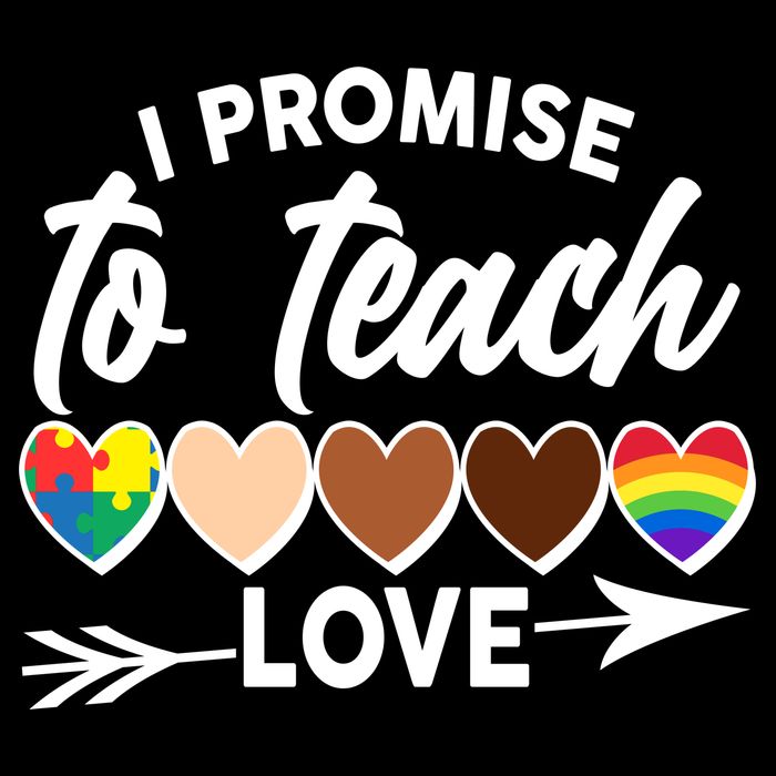 I Promise To Teach Love Diversity Equality Magnet