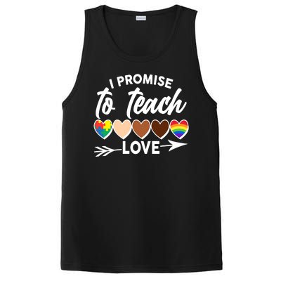 I Promise To Teach Love Diversity Equality PosiCharge Competitor Tank