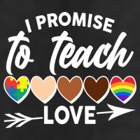 I Promise To Teach Love Diversity Equality Golf Towel
