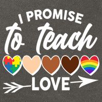 I Promise To Teach Love Diversity Equality Cotton Canvas Backpack
