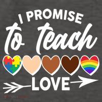 I Promise To Teach Love Diversity Equality Vector Backpack