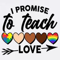 I Promise To Teach Love Diversity Equality Garment-Dyed Sweatshirt