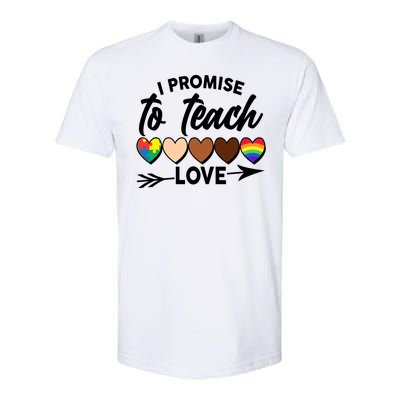 I Promise To Teach Love Diversity Equality Softstyle CVC T-Shirt