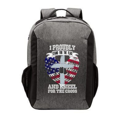 I Proudly Stand For The Flag And Kneel For The Cross Vector Backpack