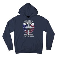 I Proudly Stand For The Flag And Kneel For The Cross Hoodie