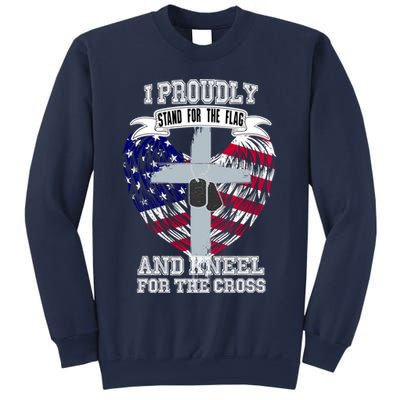 I Proudly Stand For The Flag And Kneel For The Cross Sweatshirt