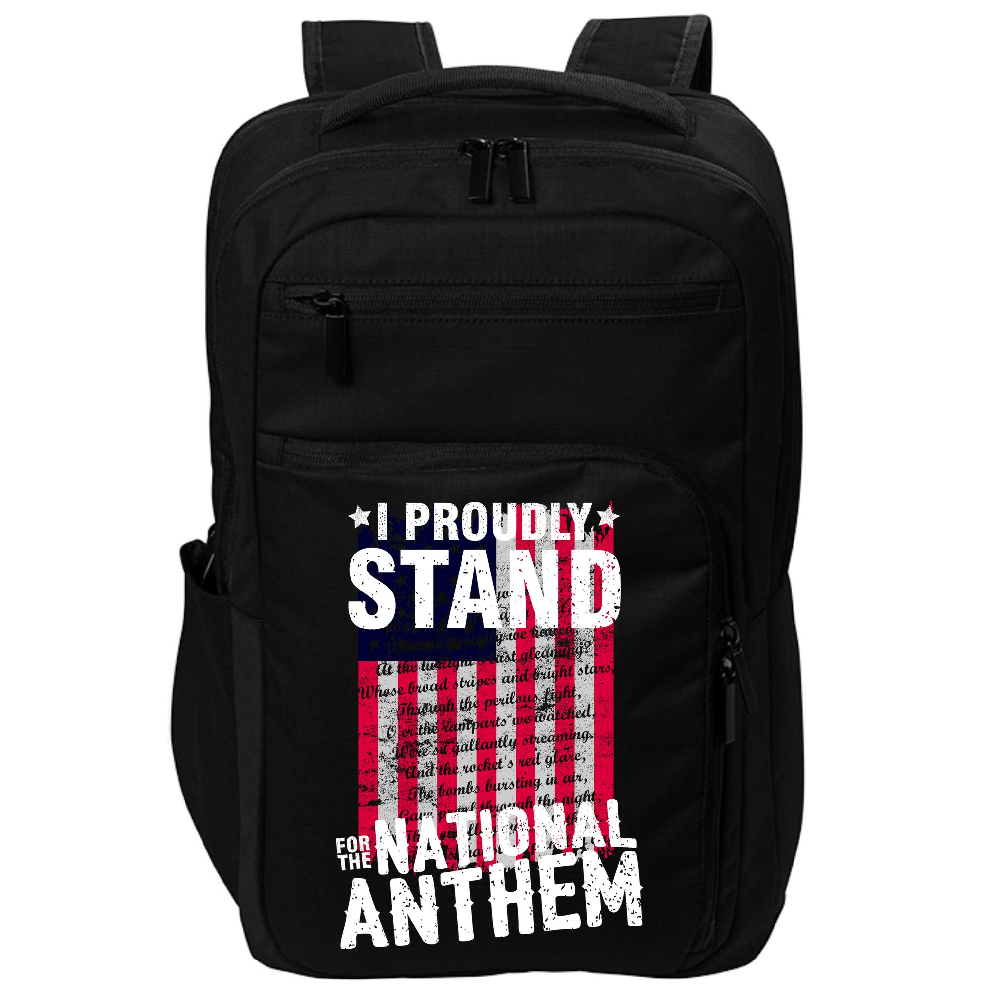 I Proudly Stand For The National Anthem Pledge Impact Tech Backpack