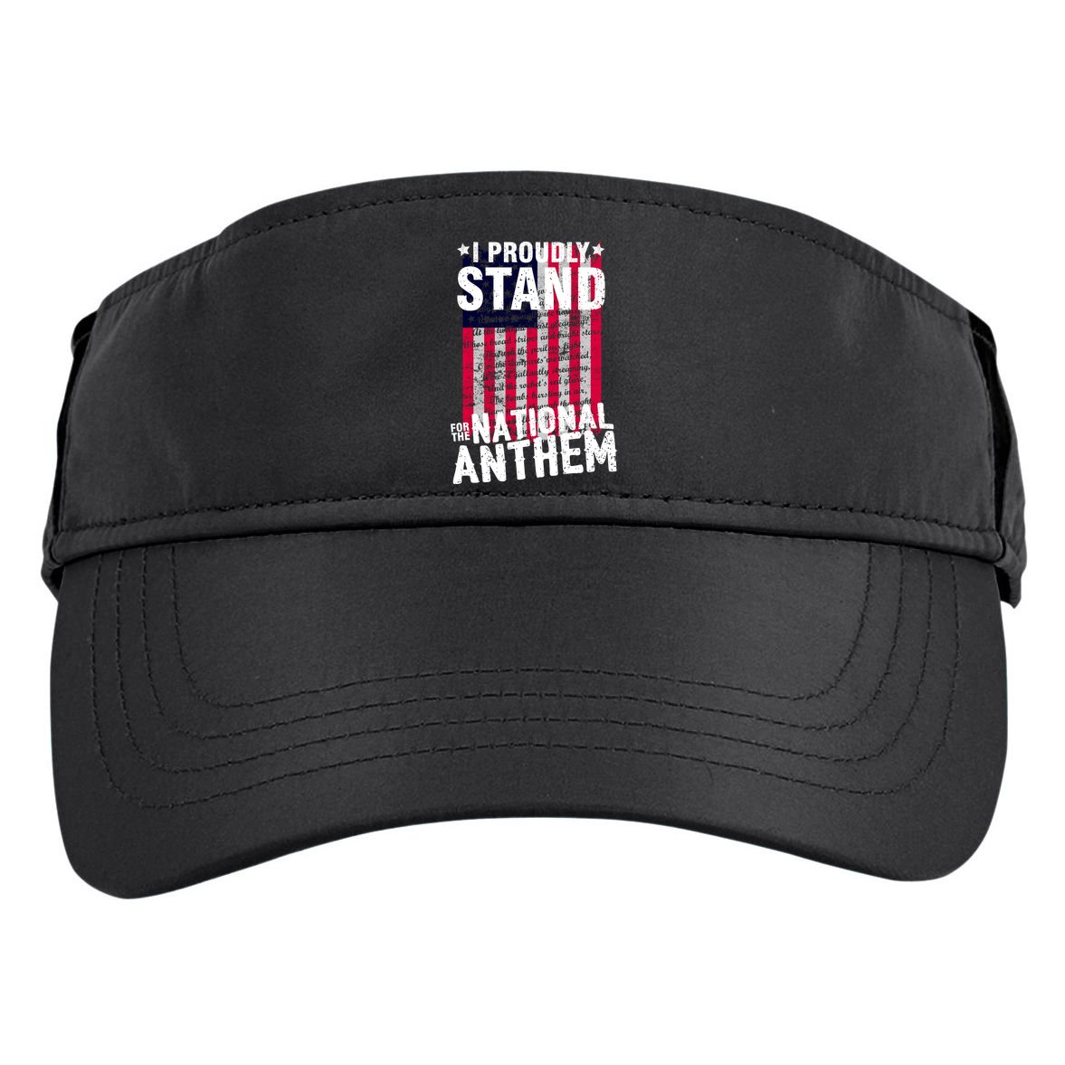 I Proudly Stand For The National Anthem Pledge Adult Drive Performance Visor