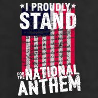 I Proudly Stand For The National Anthem Pledge Adult Drive Performance Visor