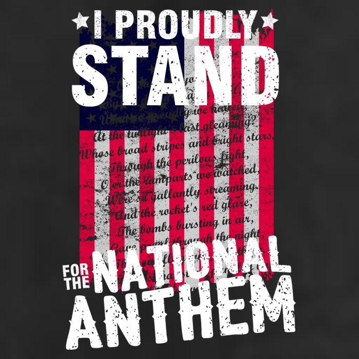 I Proudly Stand For The National Anthem Pledge Adult Drive Performance Visor