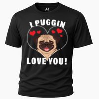 I Puggin Love You Cooling Performance Crew T-Shirt