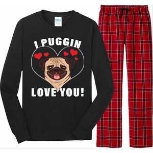 I Puggin Love You Long Sleeve Pajama Set