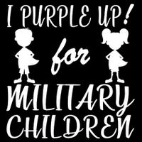 I Purple Up For Military Children Month Hoodie