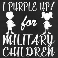 I Purple Up For Military Children Month Adult Drive Performance Visor