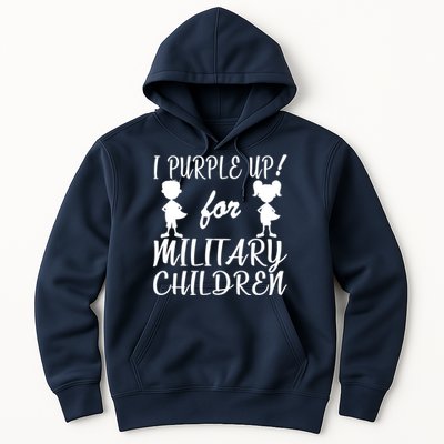 I Purple Up For Military Children Month Hoodie