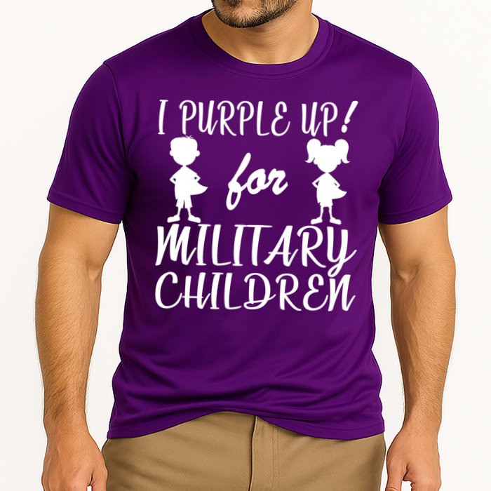 I Purple Up For Military Children Month Cooling Performance Crew T-Shirt