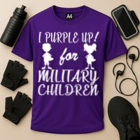 I Purple Up For Military Children Month Cooling Performance Crew T-Shirt