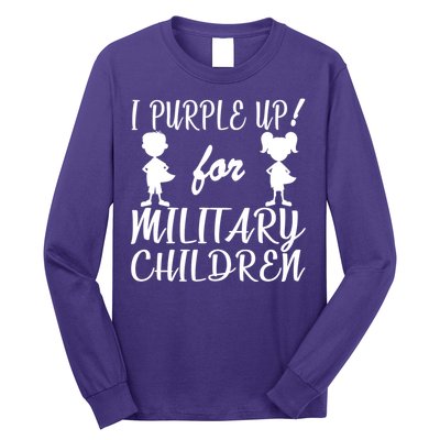 I Purple Up For Military Children Month Long Sleeve Shirt