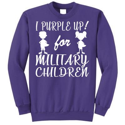 I Purple Up For Military Children Month Sweatshirt