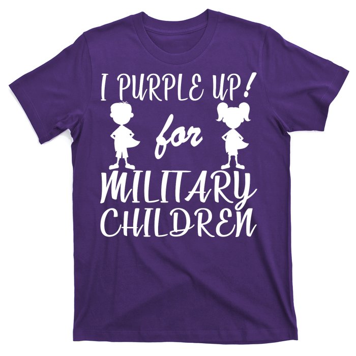 I Purple Up For Military Children Month T-Shirt