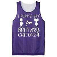 I Purple Up For Military Children Month Mesh Reversible Basketball Jersey Tank