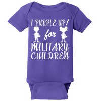 I Purple Up For Military Children Month Baby Bodysuit