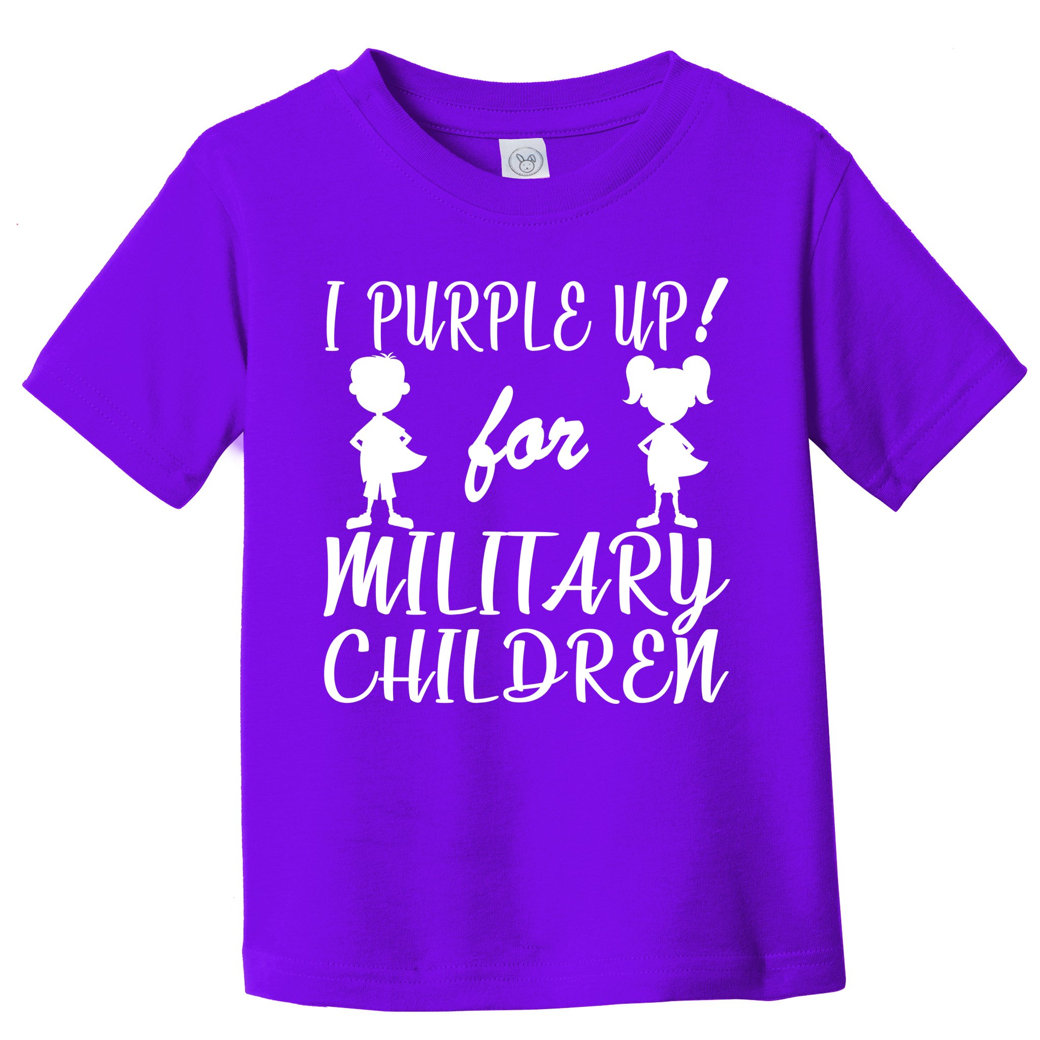 I Purple Up For Military Children Month Toddler T-Shirt