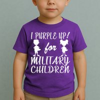 I Purple Up For Military Children Month Toddler T-Shirt