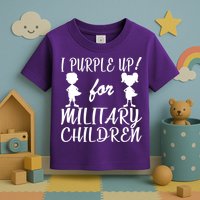 I Purple Up For Military Children Month Toddler T-Shirt