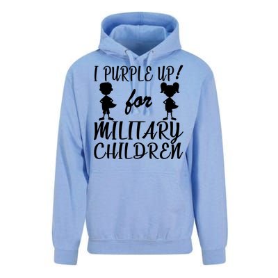 I Purple Up For Military Children Month Unisex Surf Hoodie