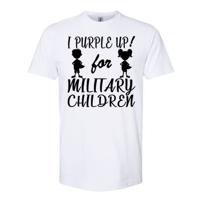 I Purple Up For Military Children Month Softstyle® CVC T-Shirt