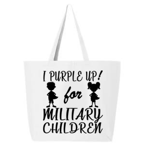 I Purple Up For Military Children Month 25L Jumbo Tote