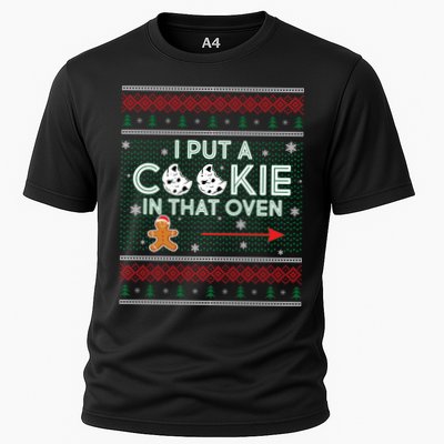 I Put A Cookie In That Oven Ugly Christmas Sweater Performance Shirt