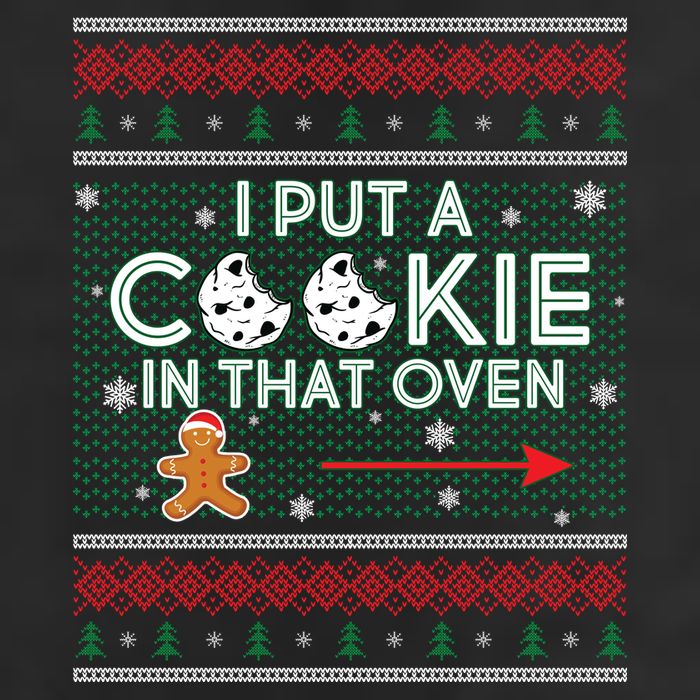 I Put A Cookie In That Oven Ugly Christmas Sweater Trucker Hat