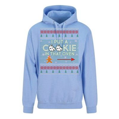 I Put A Cookie In That Oven Ugly Christmas Sweater Unisex Surf Hoodie