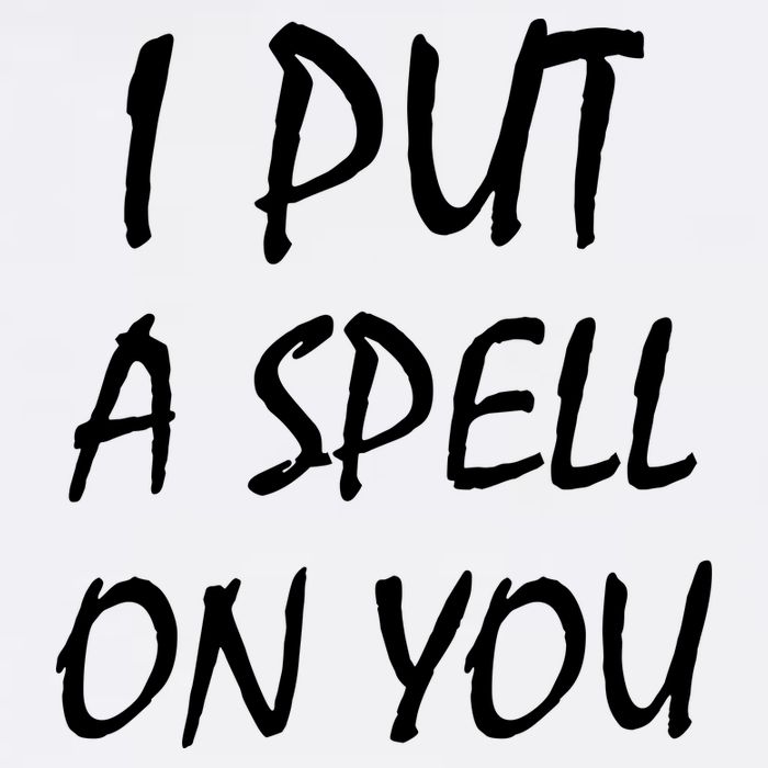 I Put A Spell On You Funny Witch Garment-Dyed Sweatshirt