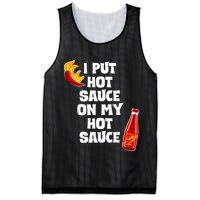 I Put Hot Sauce On My Hot Sauce Mesh Reversible Basketball Jersey Tank