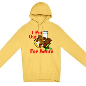 I Put Out For Santa Cookies and Milk Premium Pullover Hoodie