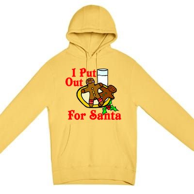 I Put Out For Santa Cookies and Milk Premium Pullover Hoodie